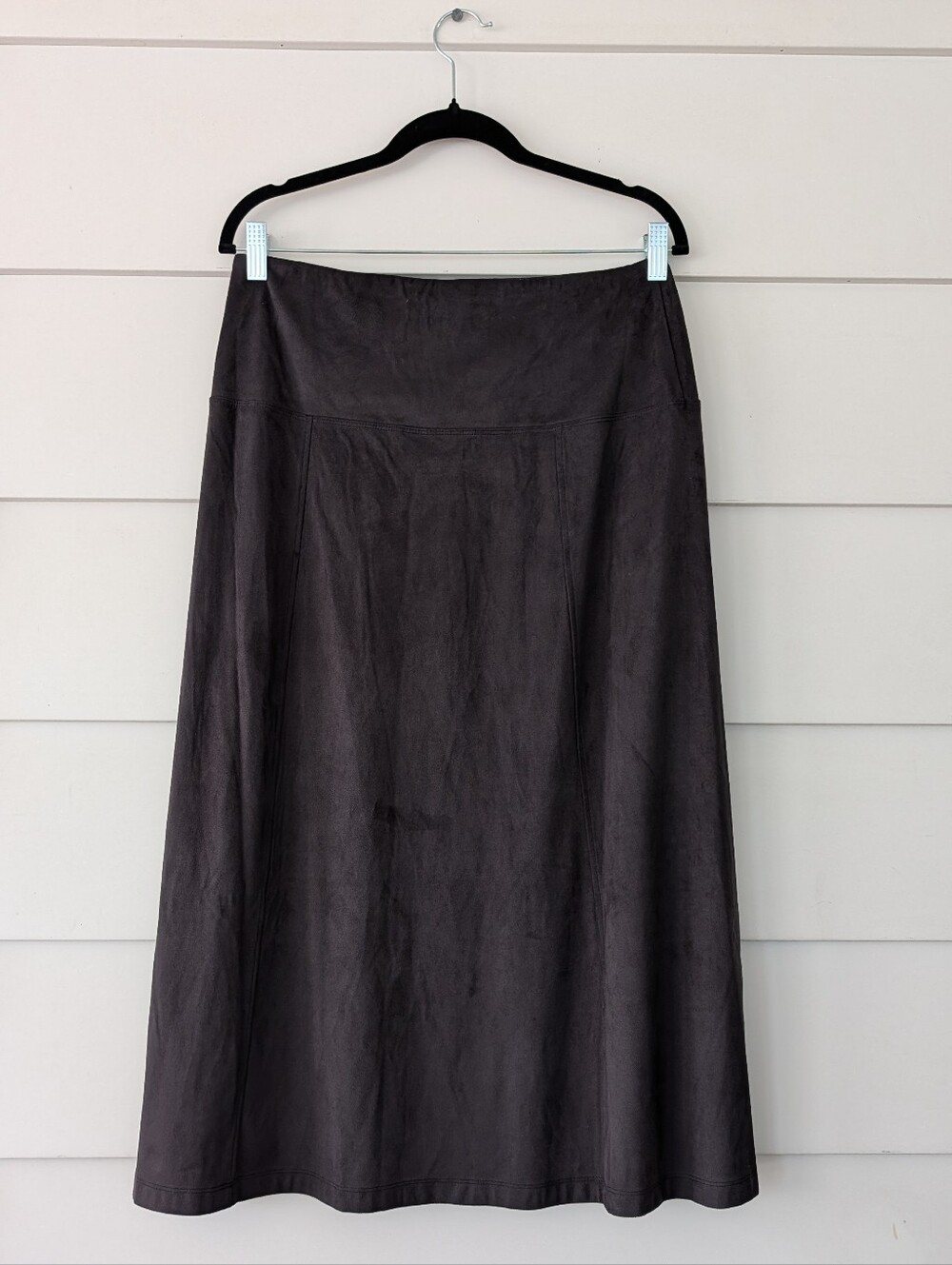 NorthStyle Faux-Suede Boot Skirt, Soft and Drapey with Smooth Pull-On Waist
